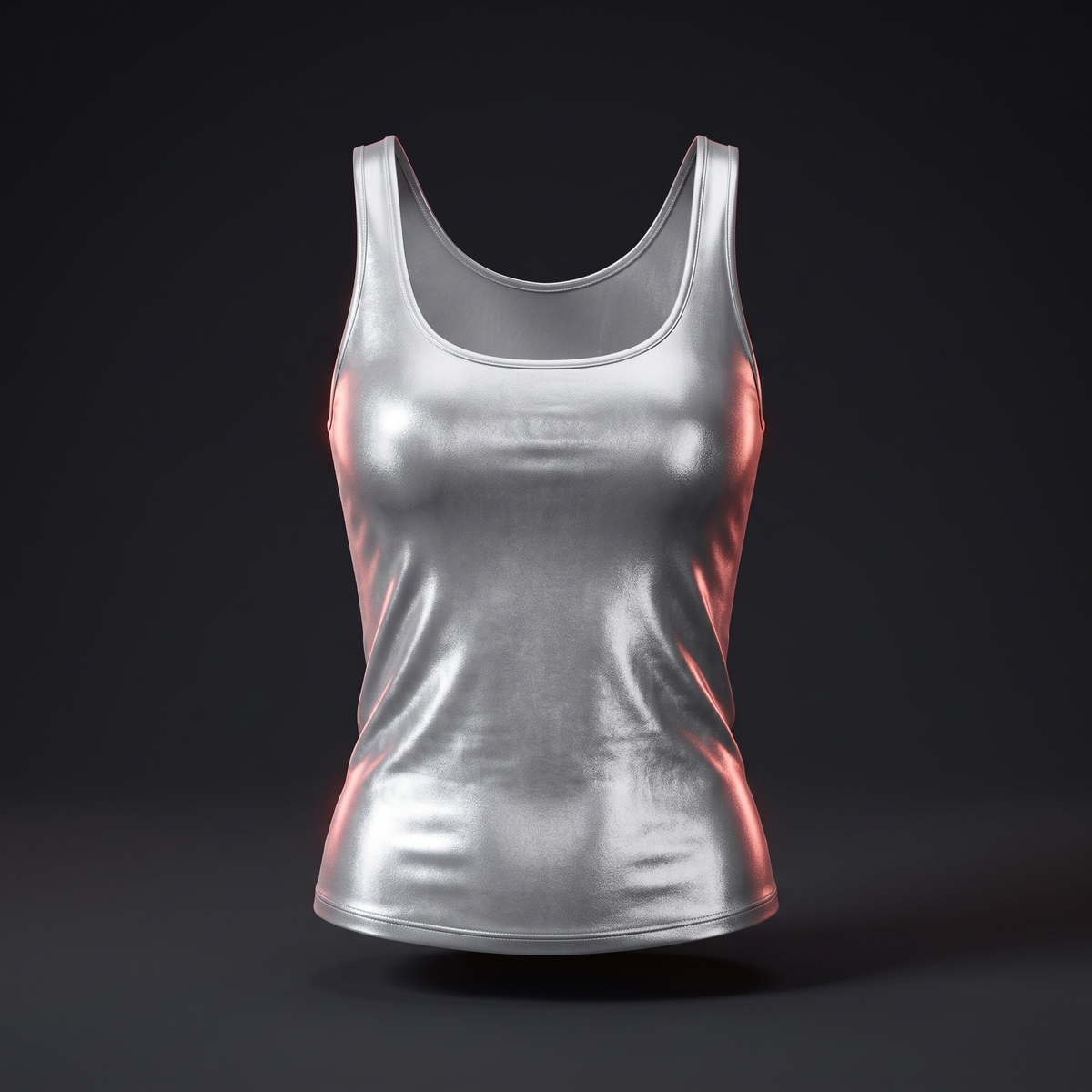 Shine Tank Top - Silver