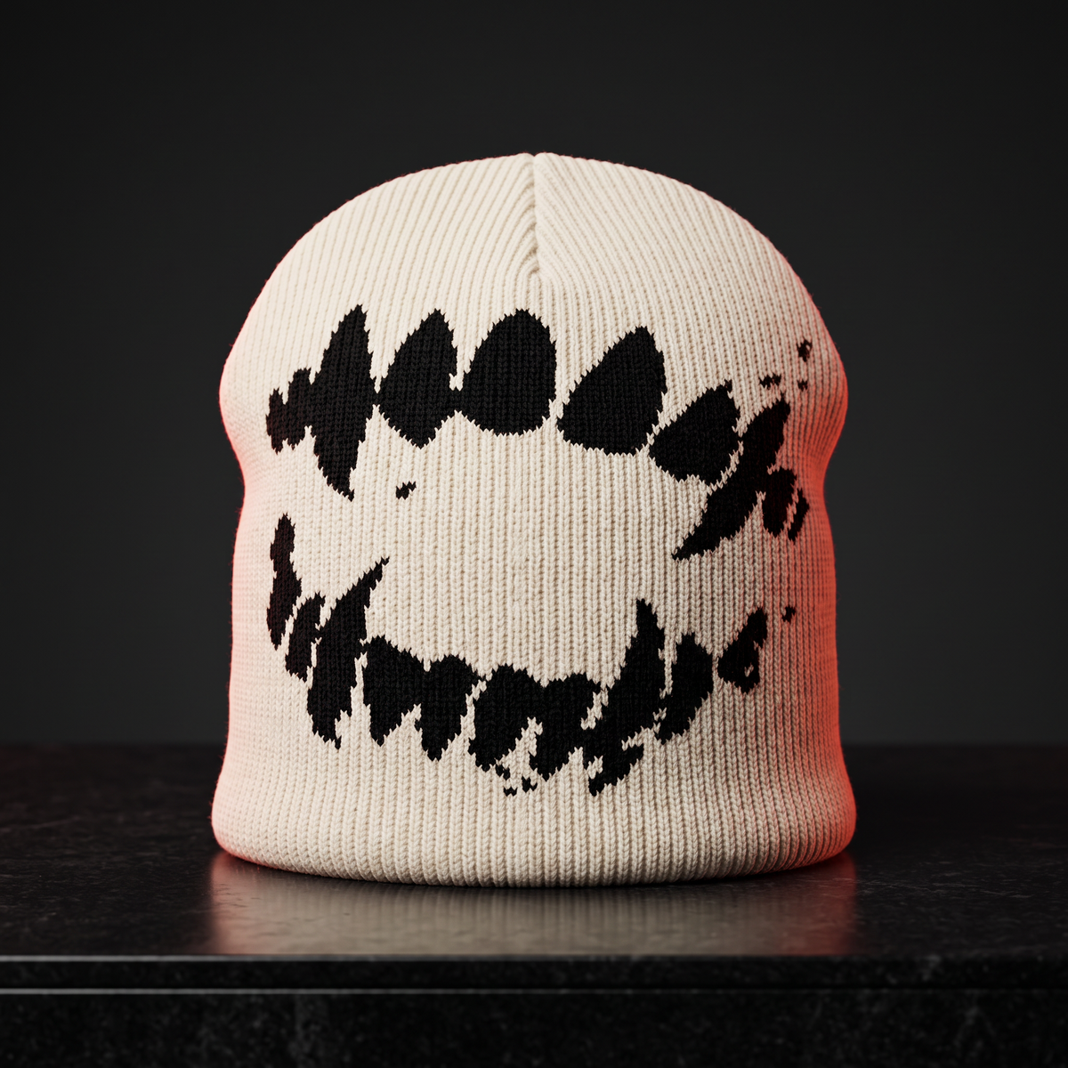 Fang Beanie - White